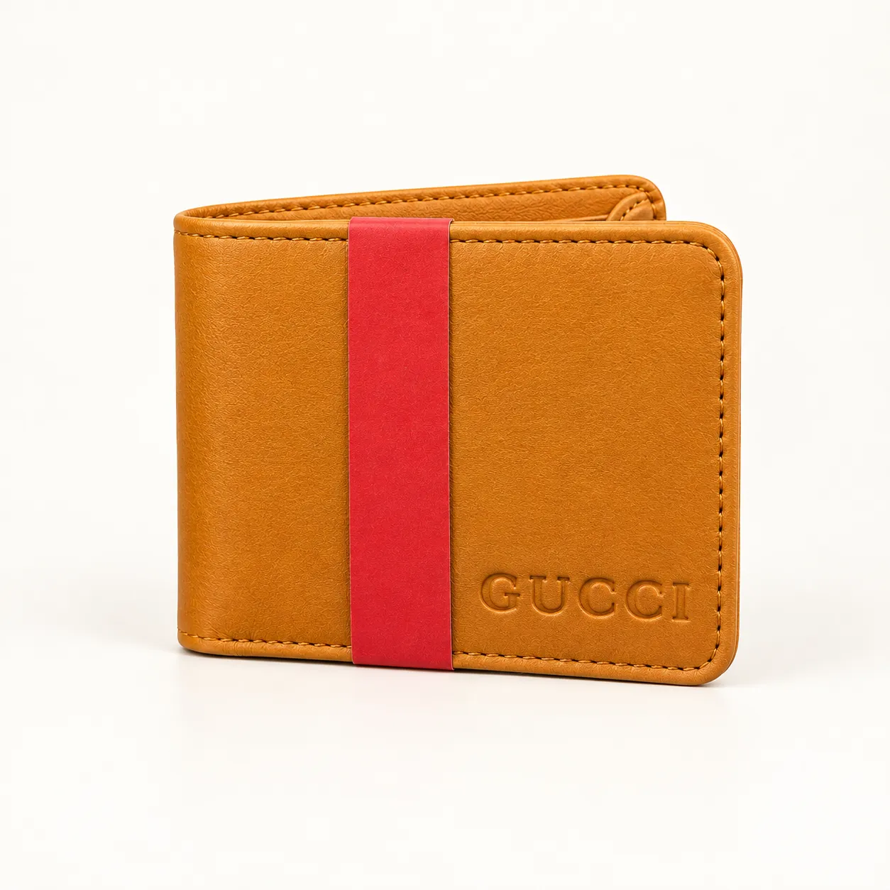 Dual-Tone Designer Leather Bi-Fold Wallet - view 2